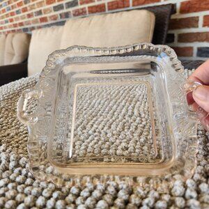 Vintage Gadroon Square Honey Dish